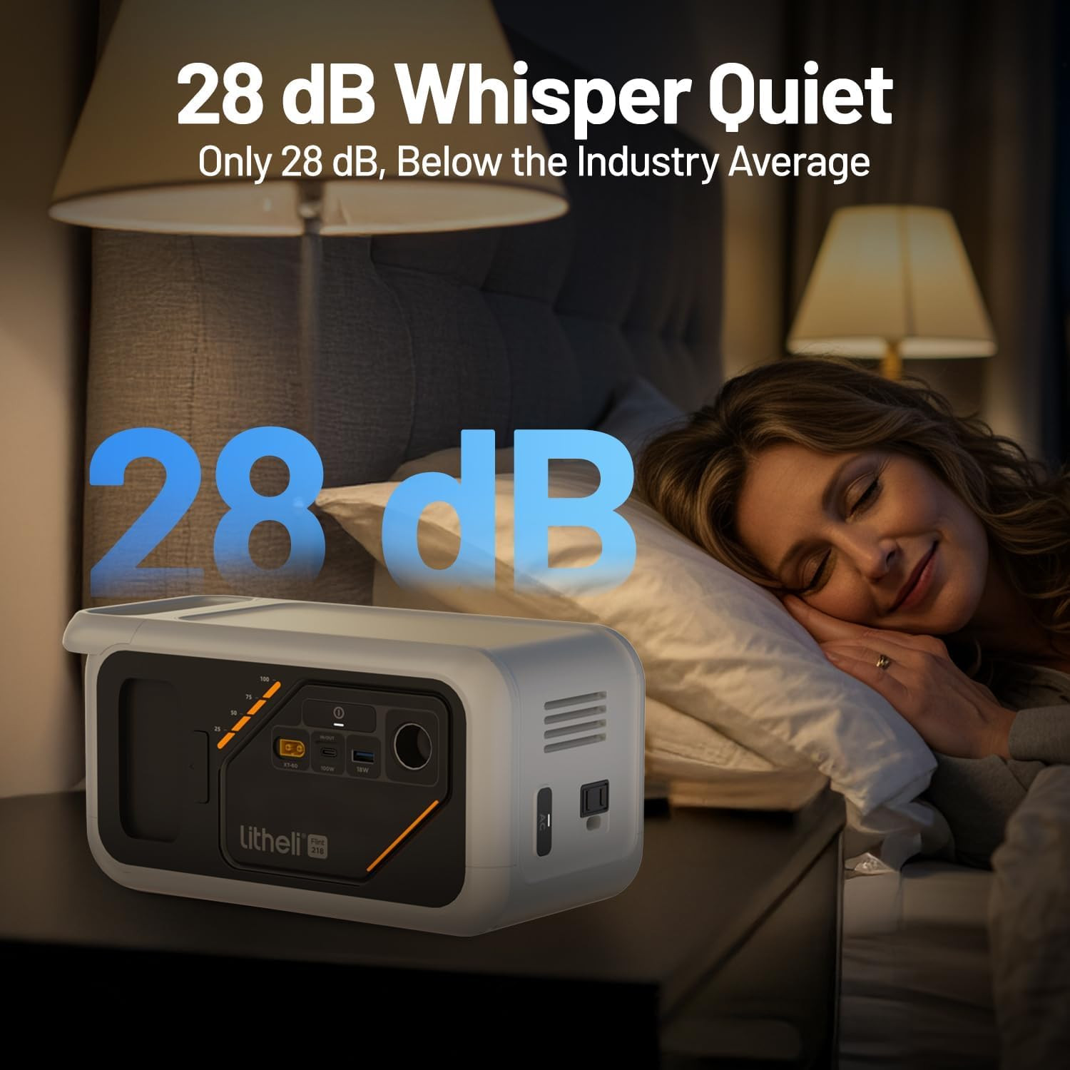 218 Series Portable Power Station 142Wh Camping Lithium Battery Solar Generator,