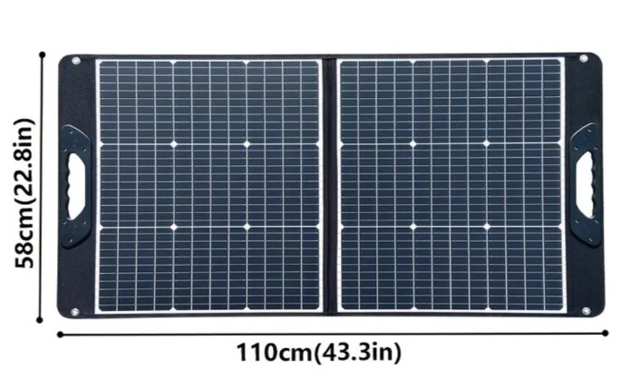 EL Solar 120W 18v Solar Panel – SP100BK1 Detachable Panels