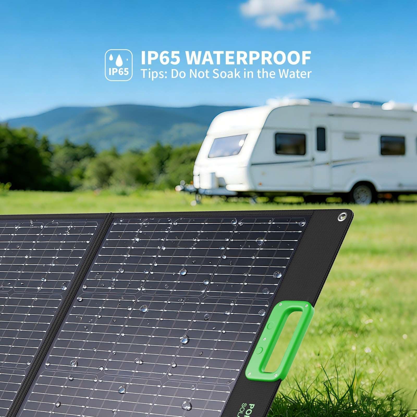 100W Portable Solar Panel 20V Foldable Charger for Power Station Camping RV Kit