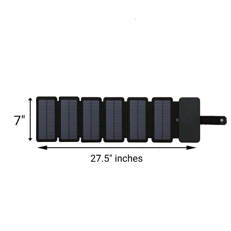 Folding Solar Panel – USB Phone & Power Bank Charger, Camping, Backpacking