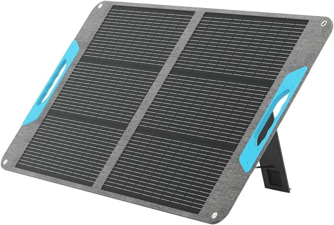 25% Efficient 100W Solar Power Kit – Foldable Design for Easy Travel & Setup