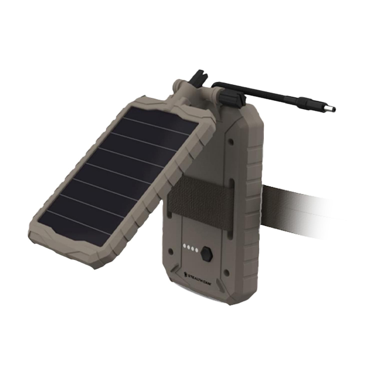 Solar Battery Pack 3000mAh with Adjustable T-Swivel Brackets – Durable ABS