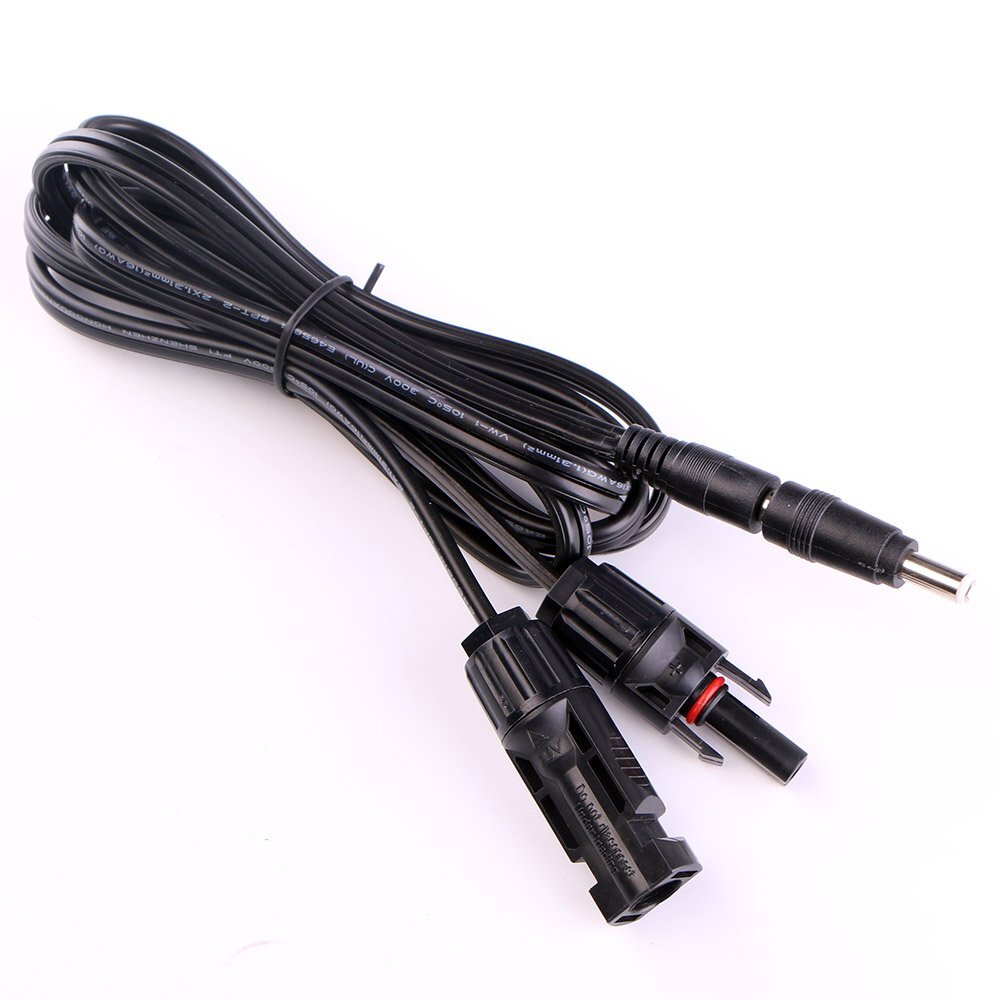 Solar Panel Adapter Cable 16AWG – 8mm to DC 5.5×2.5mm Plug Extension