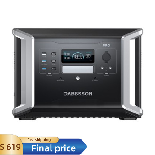 2400W 1382Wh Portable Power Station Solar Generator Battery Dabbsson DBS1400Pro