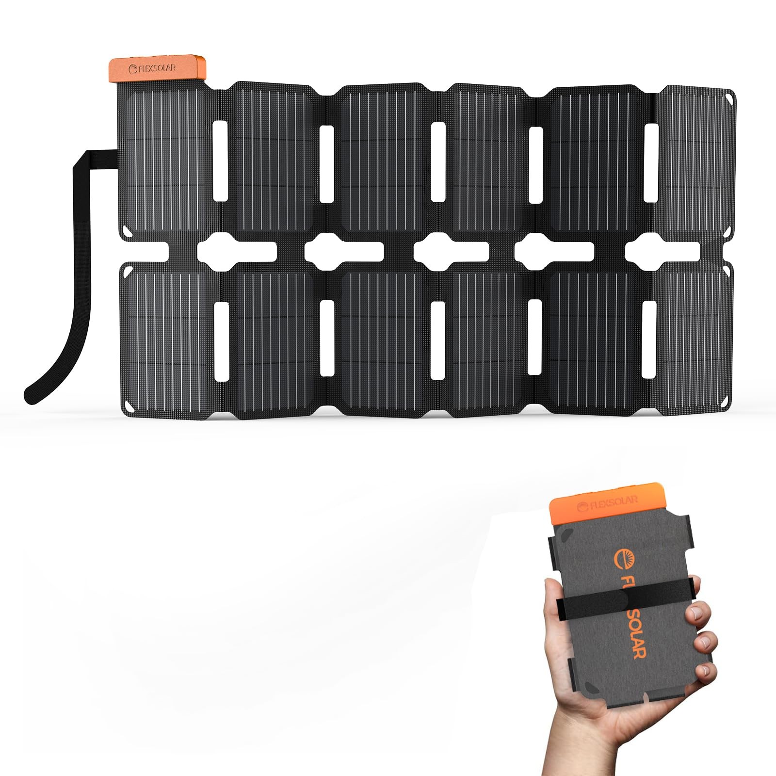 FlexSolar 36W UltraPortable Solar Panel Charger with Quick Charge, USBA & USB…
