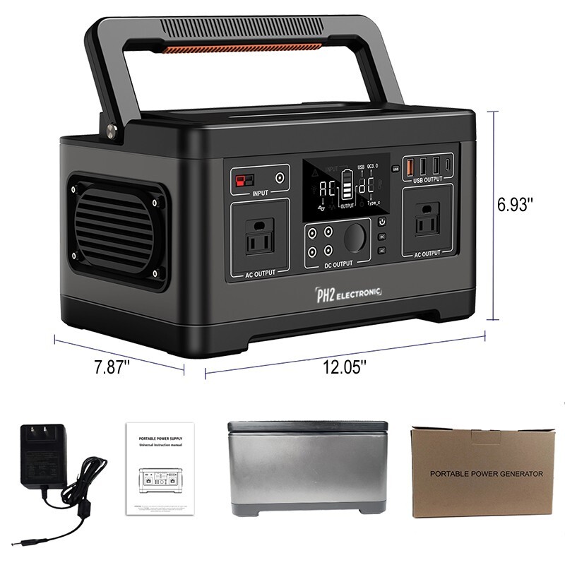 PA5 500W 140400mAh /3.7V/520Wh lithium ion battery Portable Solar Power Station