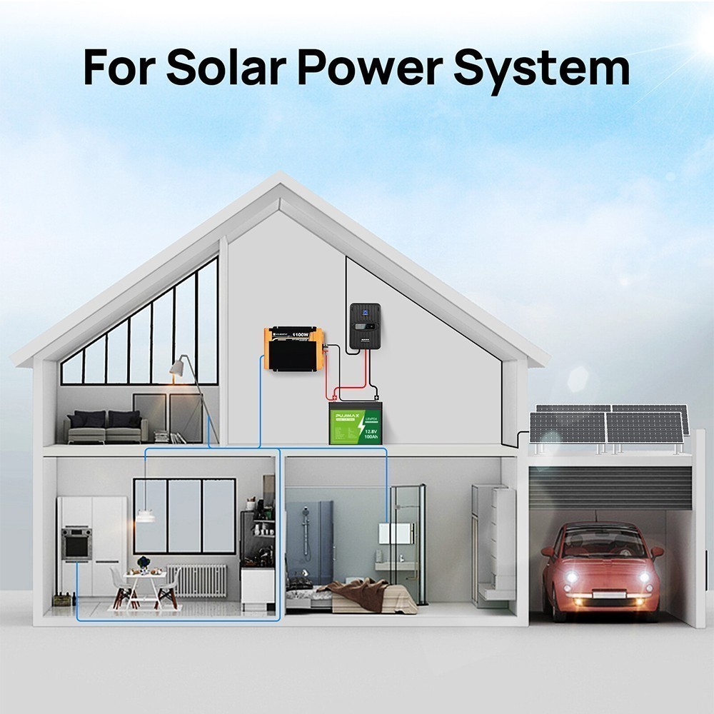 NEW 12V 100Ah LiFePO4 Lithium Battery Deep Cycle BMS for Marine Off-grid Camper