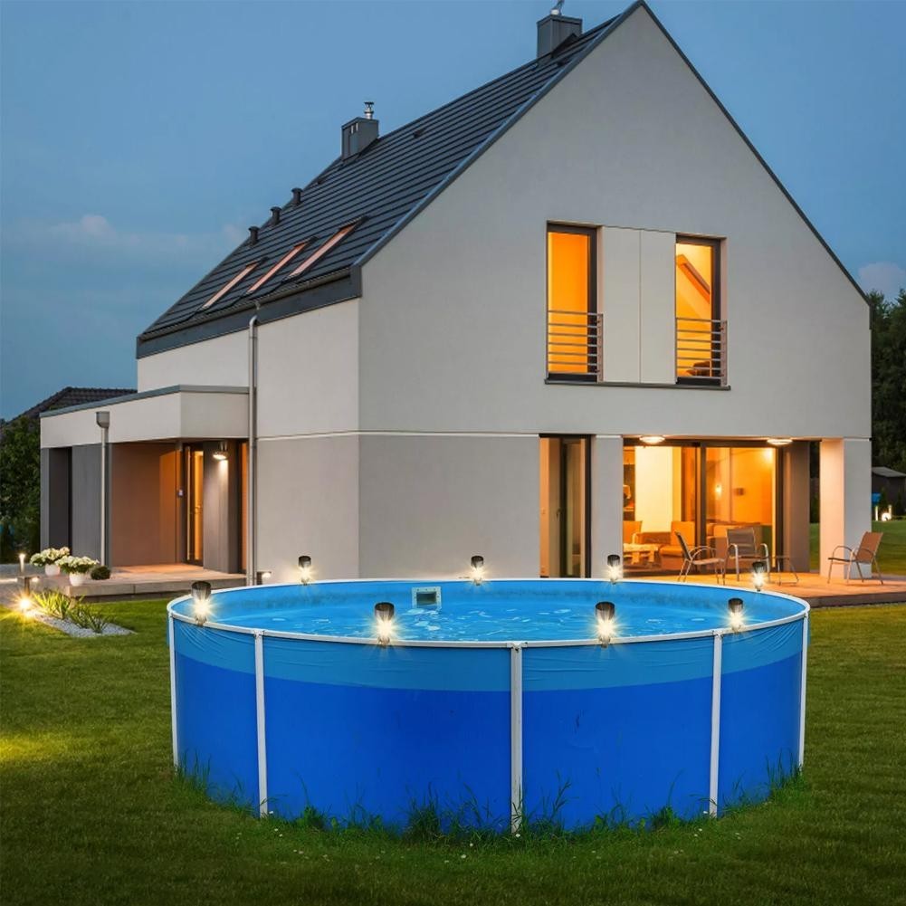 Weatherproof Solar LED Pool Light Energy saving Solution for Nighttime Pool Fun