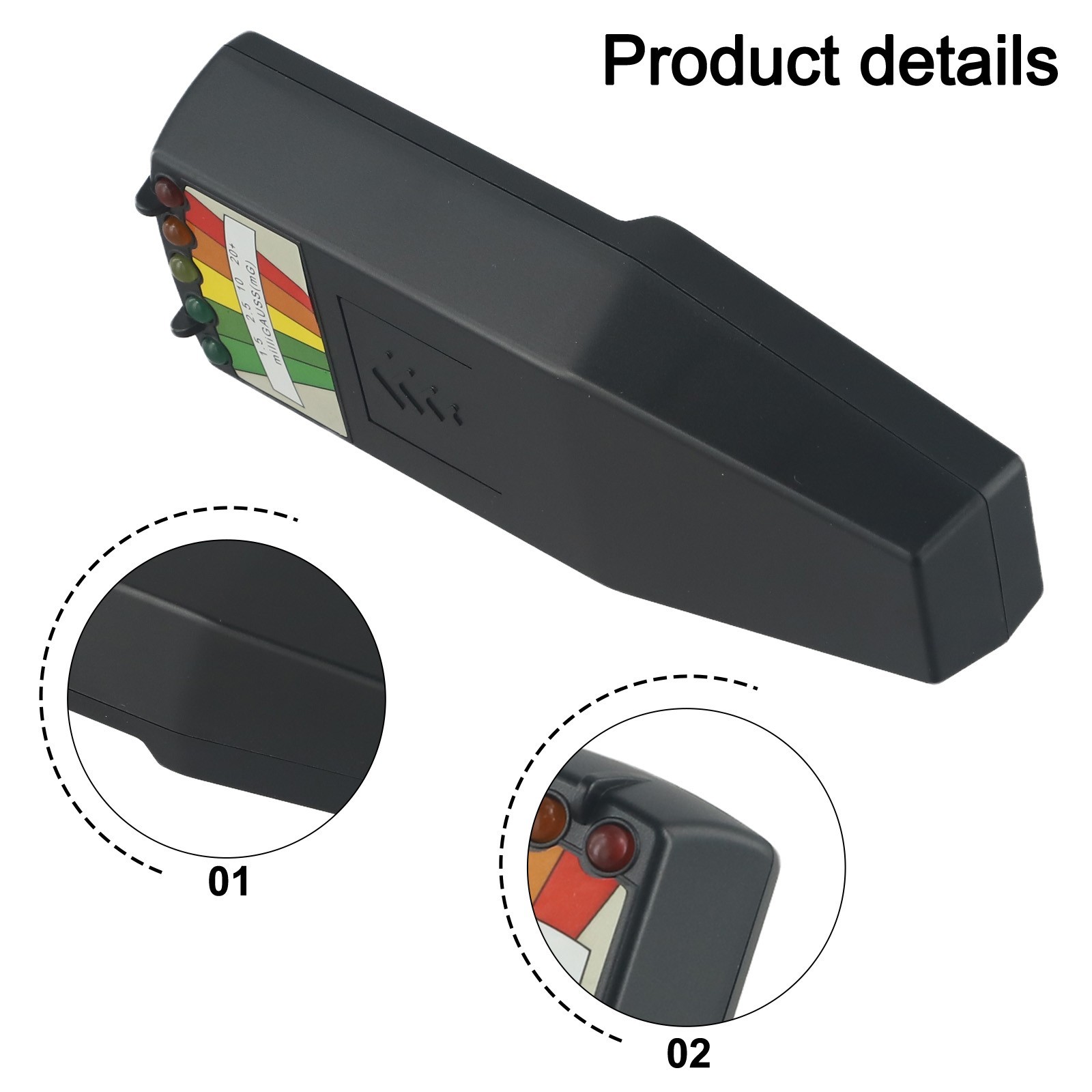 Advanced LED Magnetic Field Detector for Hunting and Paranormal Investigations