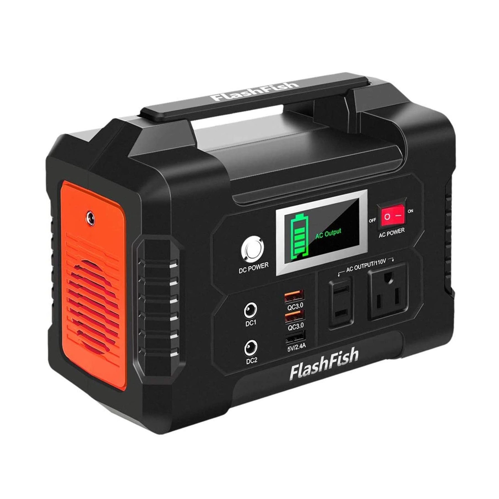 200W Portable Power Station, FlashFish 40800mAh Solar Generator with 110V AC …