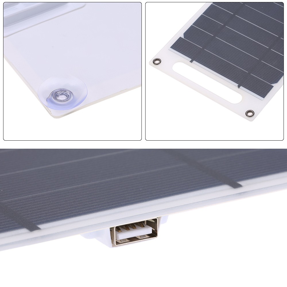 7.8W Portable Ultra Thin Monocrystalline Silicon Solar Panel Charger USB DWXM
