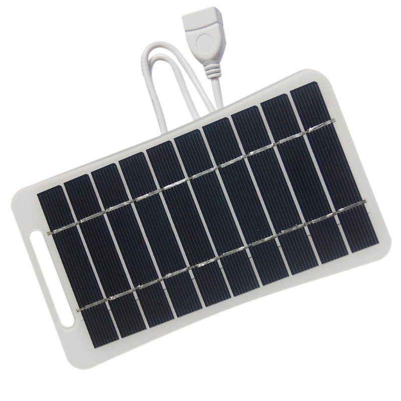 Green Charging Solution 5V 2W Solar Panel USB Charger for Outdoor Electronics