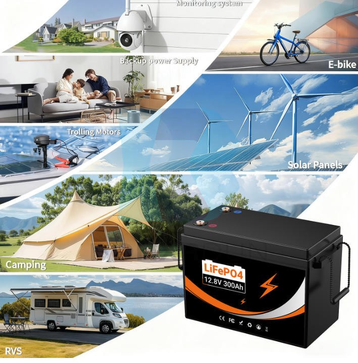 Lithium Iron Phosphate Battery 12.8V300AH With Large Capacity For RV Home