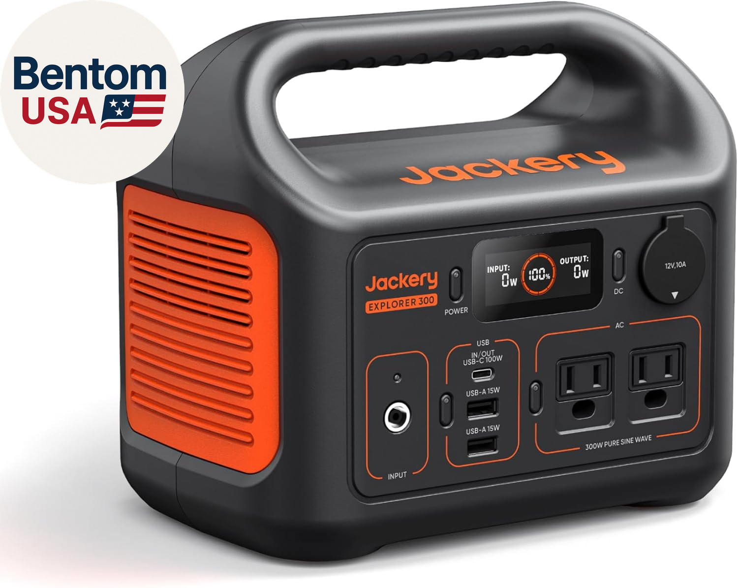 Portable Power Station Explorer 300, 292Wh Backup Lifepo4 Battery, Solar Generat