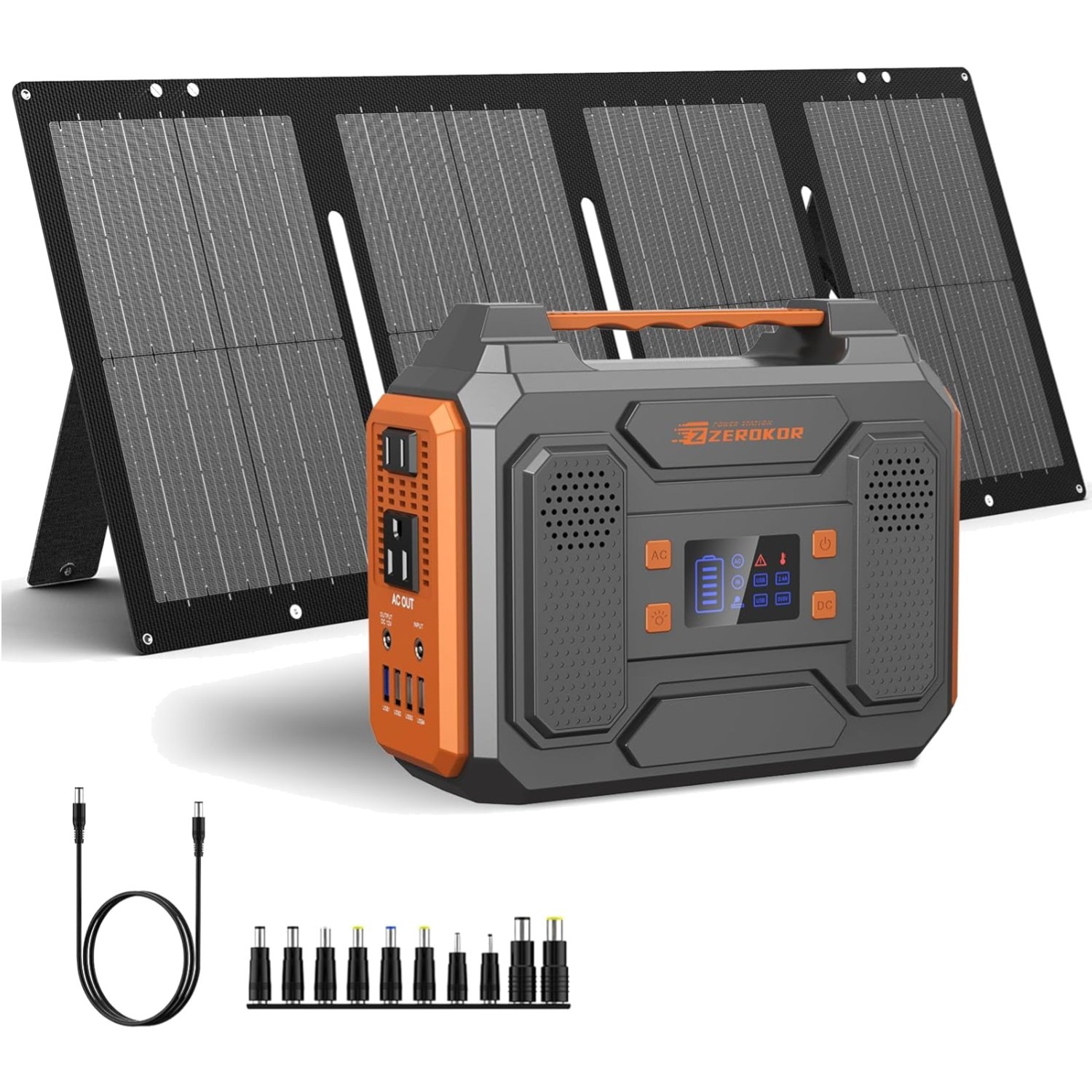Compact 300W Portable Solar Generator for Smart Devices