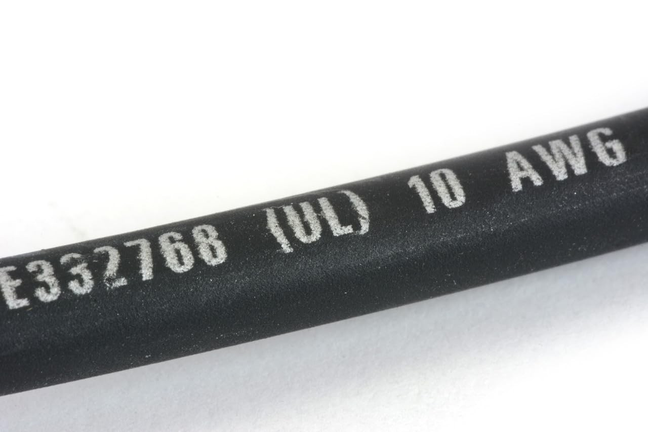 Made in USA Bare Copper 10 AWG Solar PV Wire 6 Ft Black + 6 Ft Red