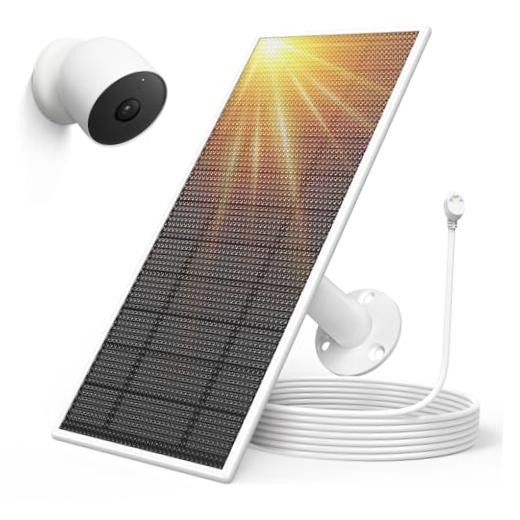 Solar Panel for Google Nest Camera Outdoor or Indoor(Battery Version), 1 Pack