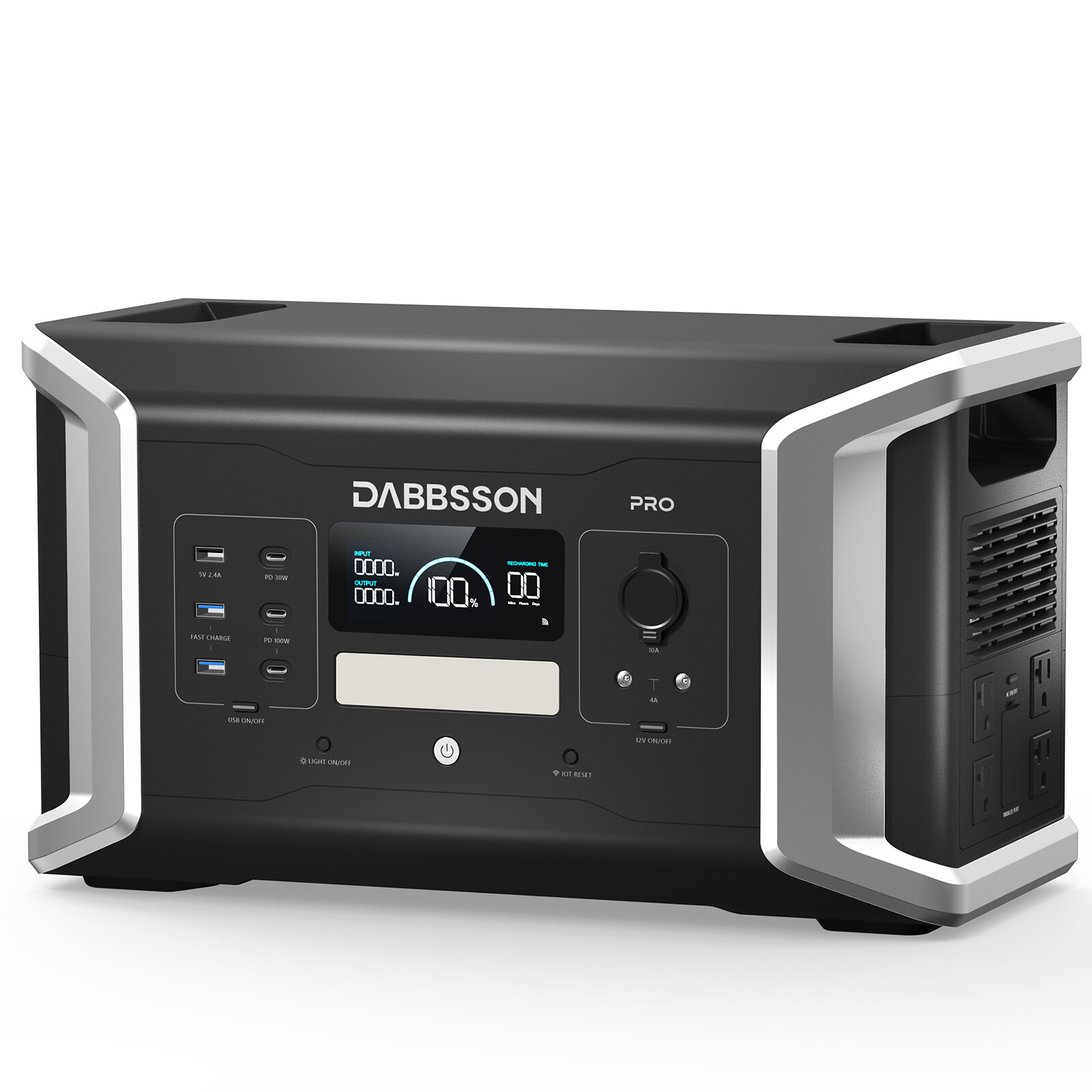 Dabbsson 2000W Portable Power Station 1024Wh Solar Generator w/120W Solar Panel
