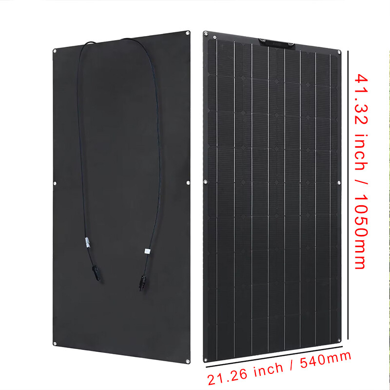 300W Flexible Solar Panel Kit 1-4PCS 18V Mono Solar Power Charger for Camping