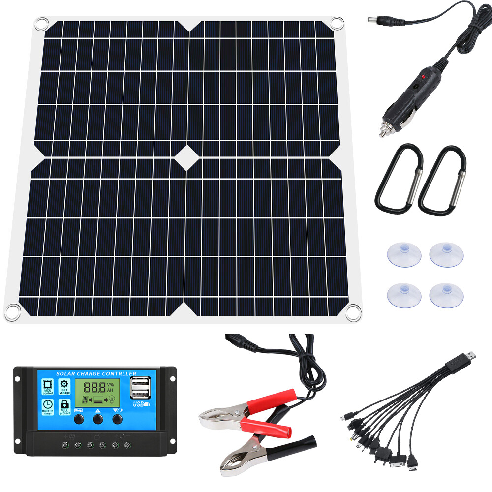 200W Solar Panel Kit 12V Battery Charger with 100A Controller Caravan Boat