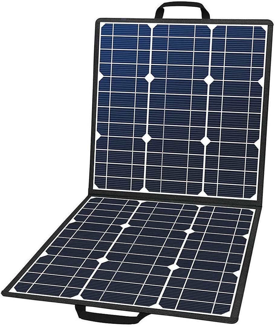 50W 18V Portable Solar Panel, Flashfish Foldable Solar Charger with 5V USB 18V D