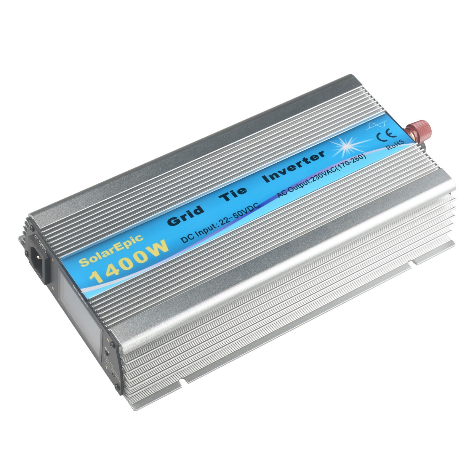 1400W Grid Tie Inverter DC24/36V to AC110 or 220V Pure Sine Wave Built-in Meter