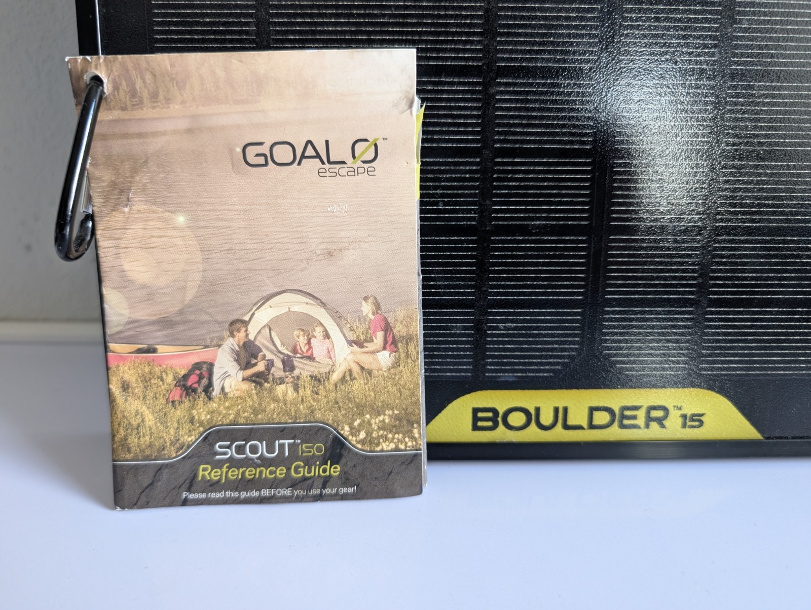 Goal Zero Boulder 15 Solar Panel w/ Solar Ports Chain Adapter (New)