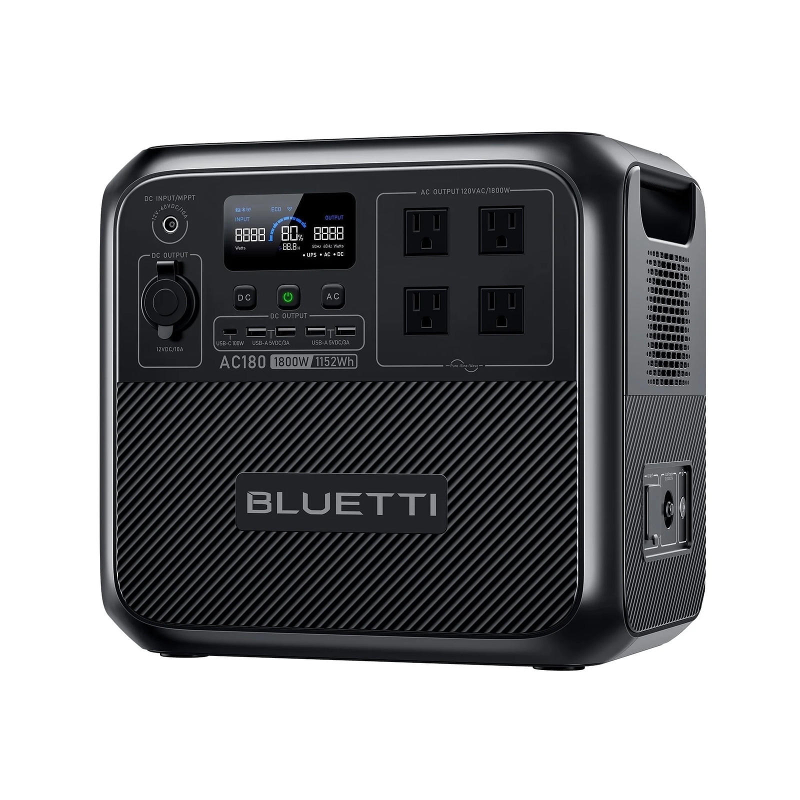AC180 Solar Generator, 1440W | 1152Wh Lifepo4 Power Station, Portable for Off-Gr