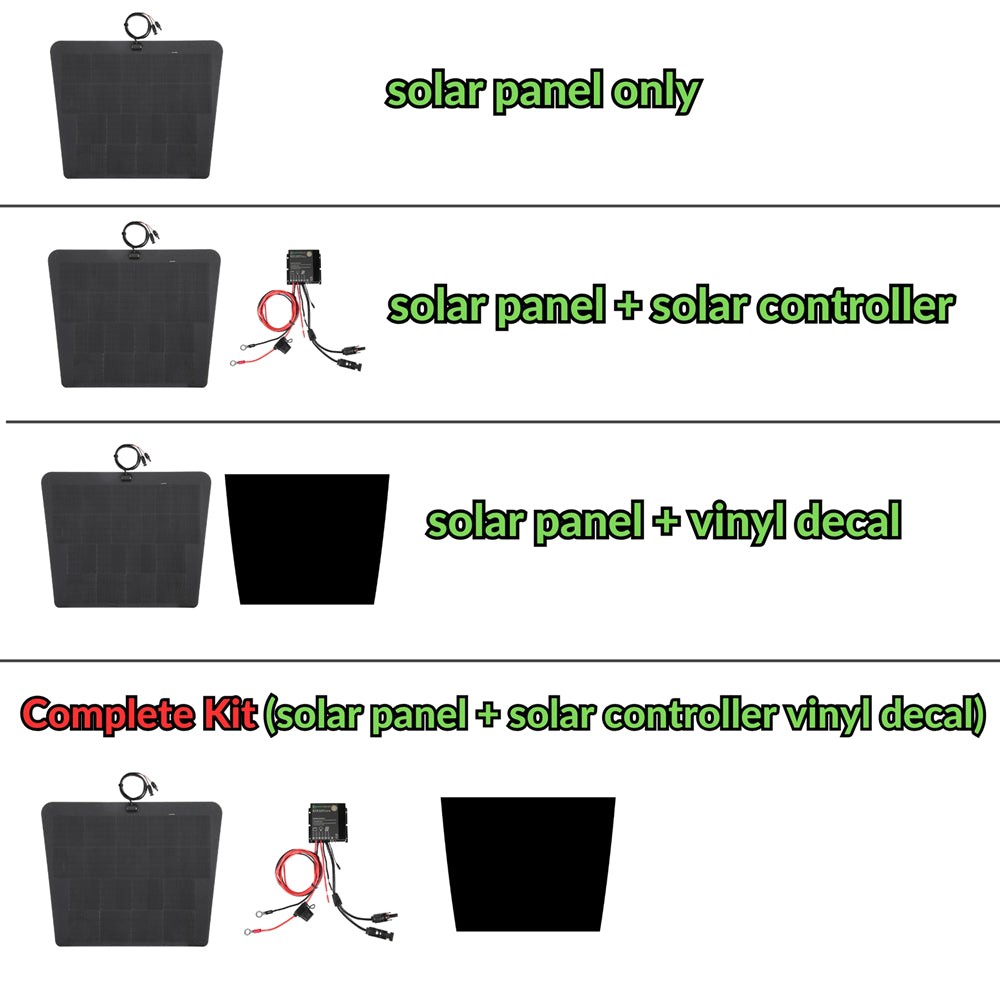 Toyota Land Cruiser 80Series J80 Lensun 90W Hood/Bonnet Solar Panel