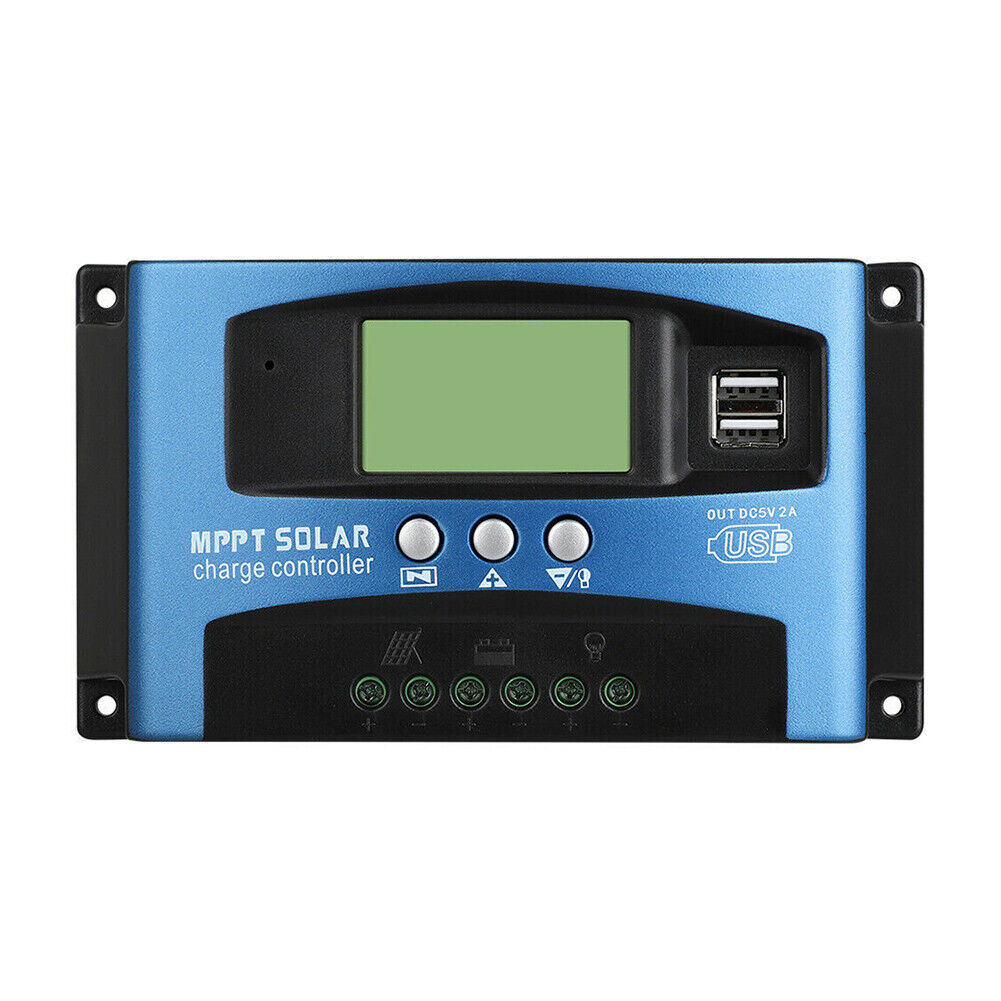 30-100A MPPT Solar Panel Regulator Charge Controller 12V/24V Auto Focus Tracking