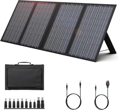 Foldable Solar Panel Charger 60W with 18V DC Output (11 Connectors) for 60w