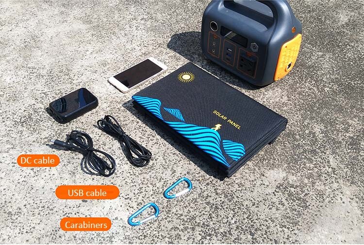 Portable Foldable Solar Panel Charger Power Supply USB DC For Phone Laptop Drone