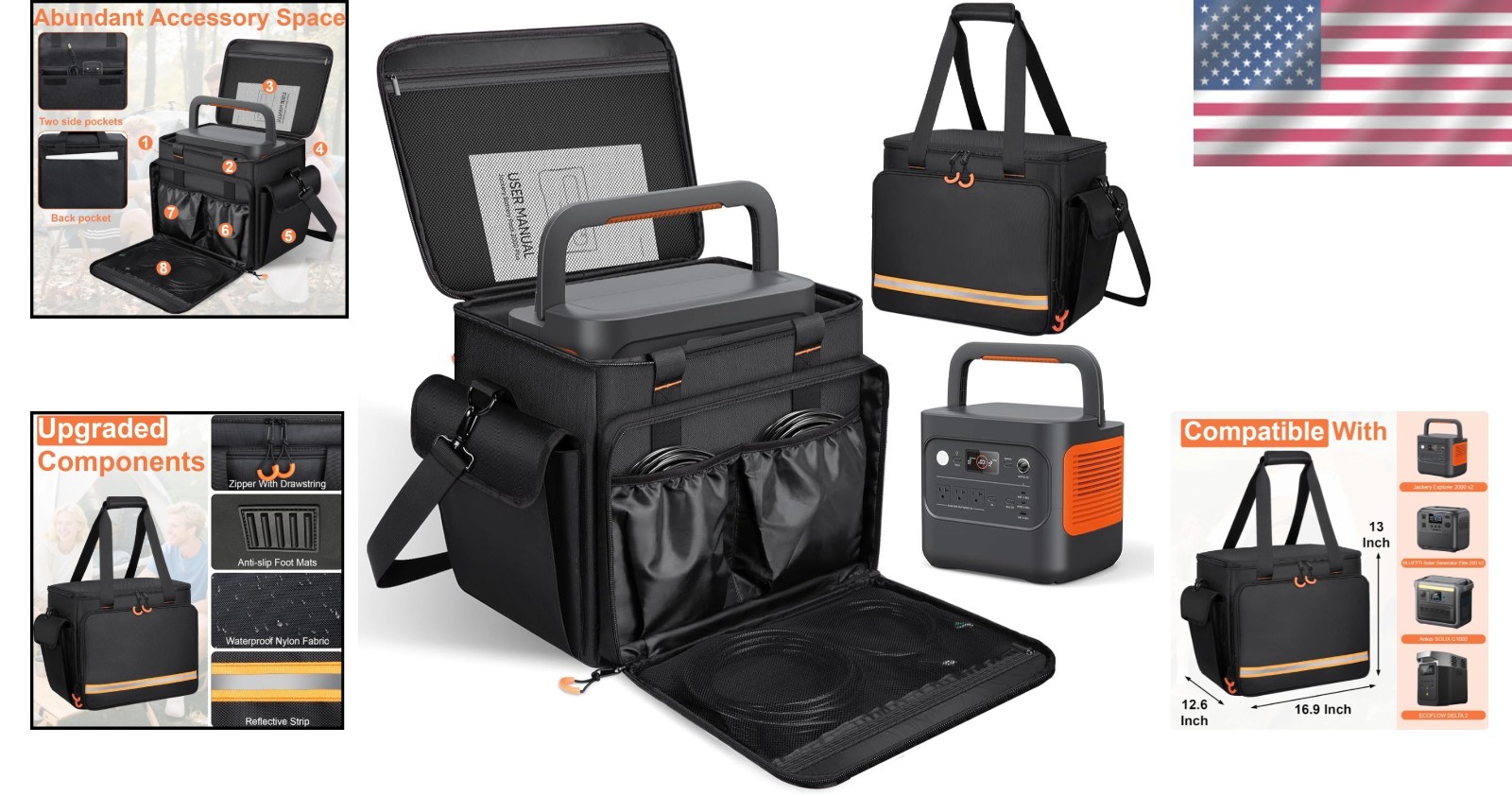 Jackery Explorer 2000 v2 Station Bag – Waterproof & Non-slip