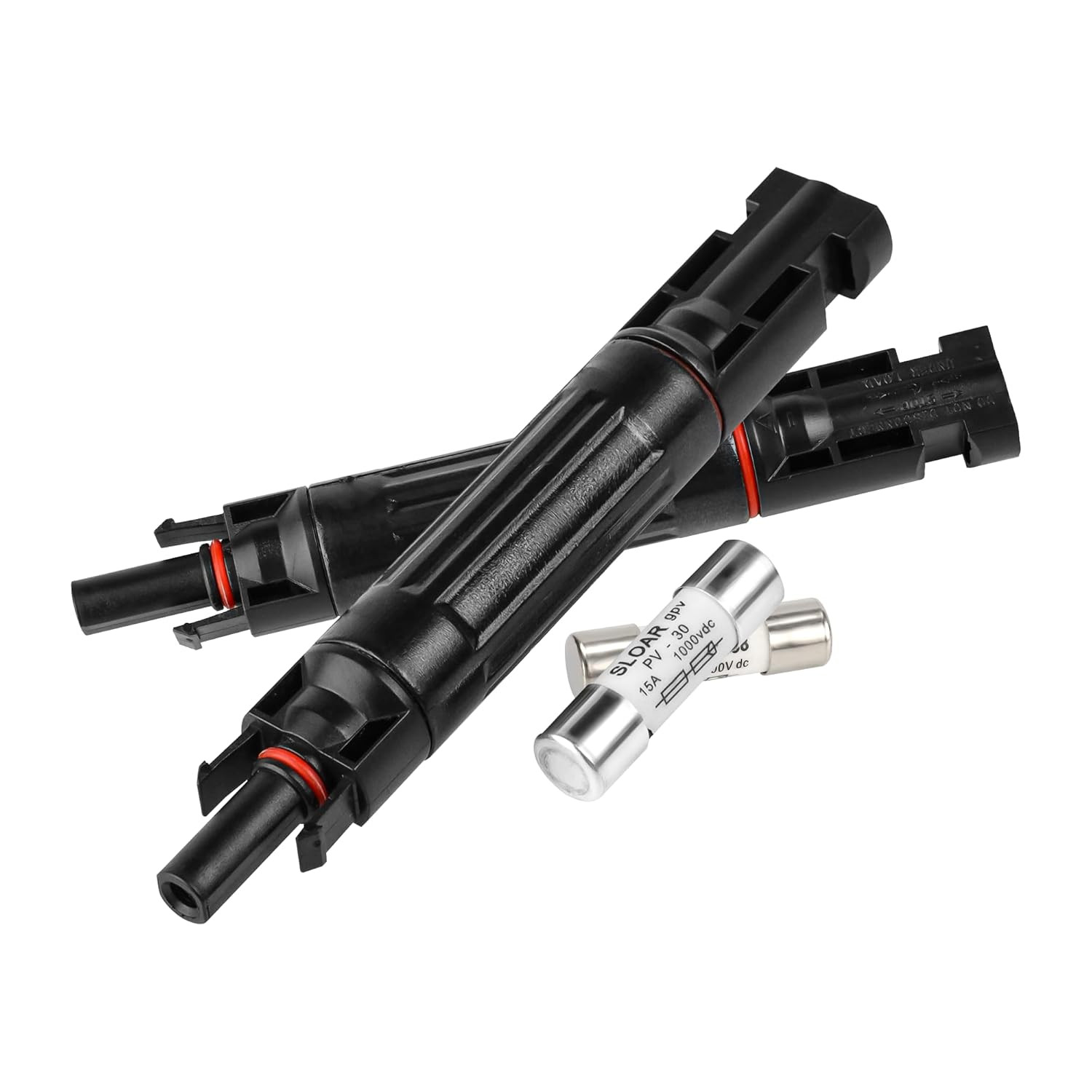 15A 1000V Solar Fuse IP67 Solar Fuse Holder Inline 2 PCS PV Panel String Fuse
