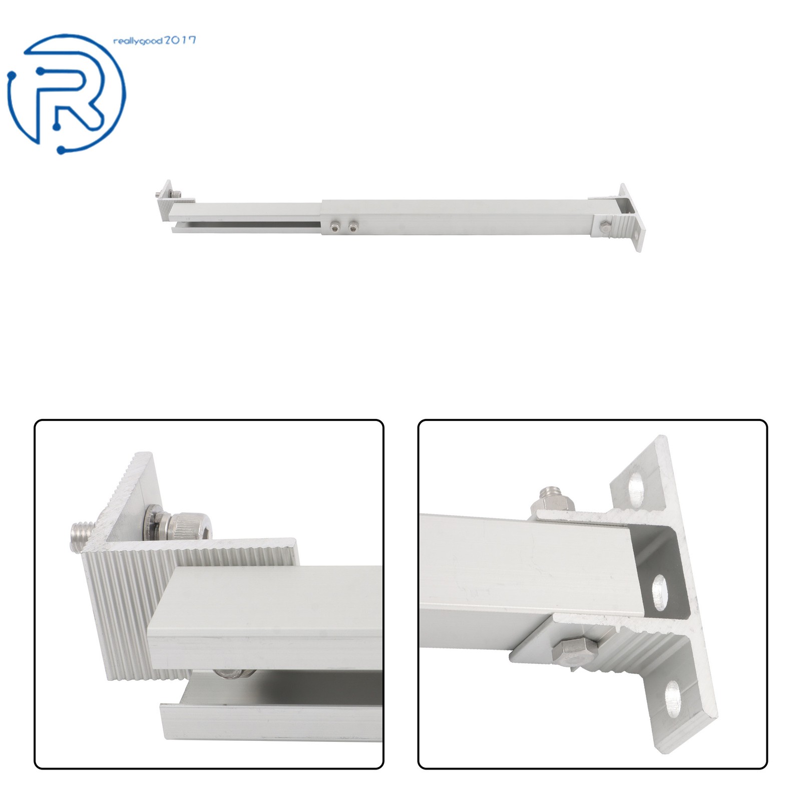 4 PK Adjustable Solar Panel Tilt Mounting Rack Brackets For RV Roof Flat Surface