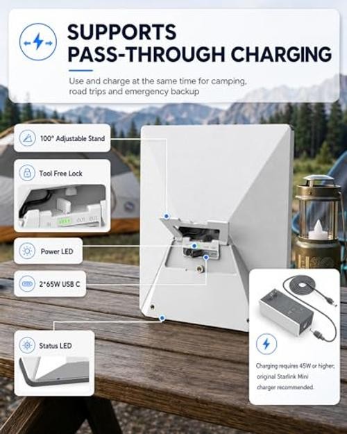 Starlink Mini Battery Pack 99Wh 27600mAh Portable Power Bank – Air Travel