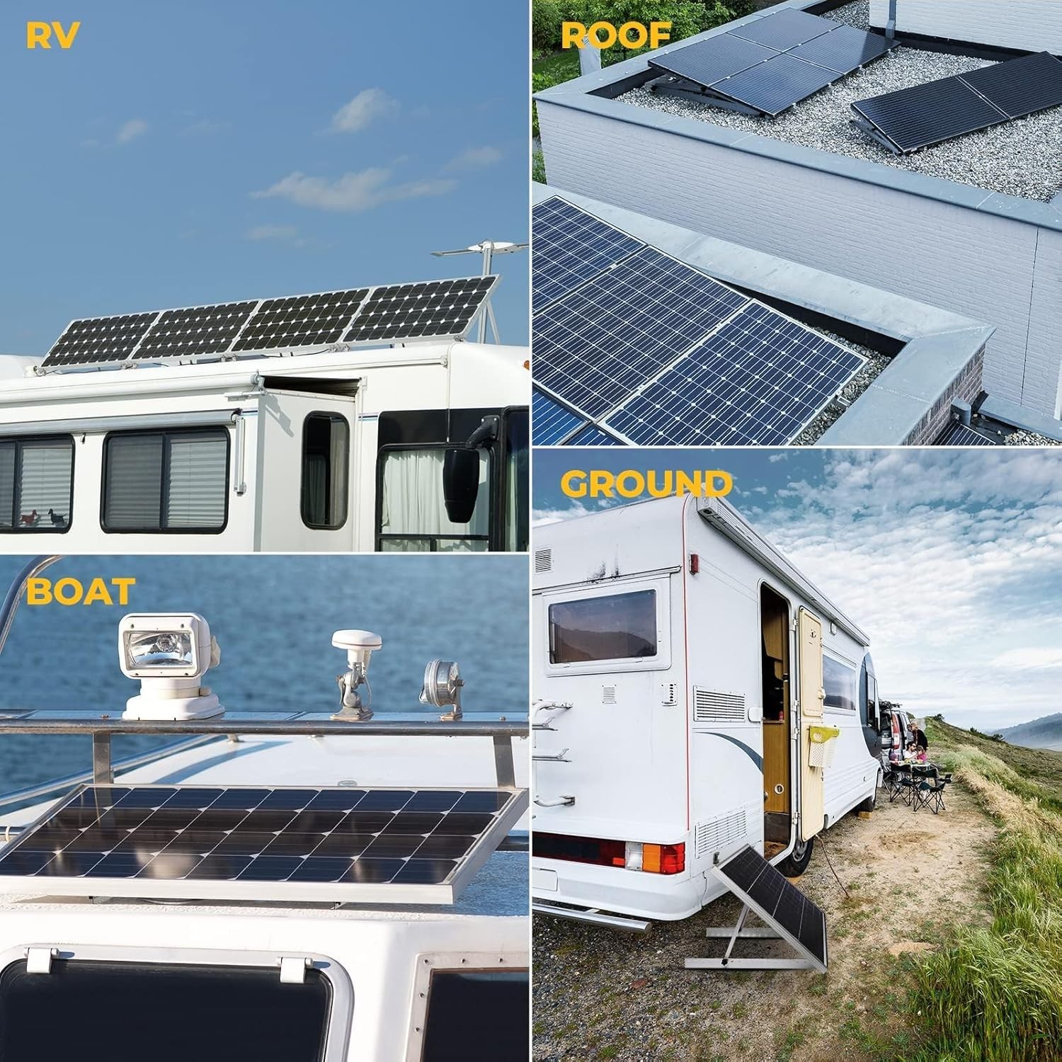 Lightweight 28in Adjustable Solar Panel Mount Bracket Set for Versatile Uses