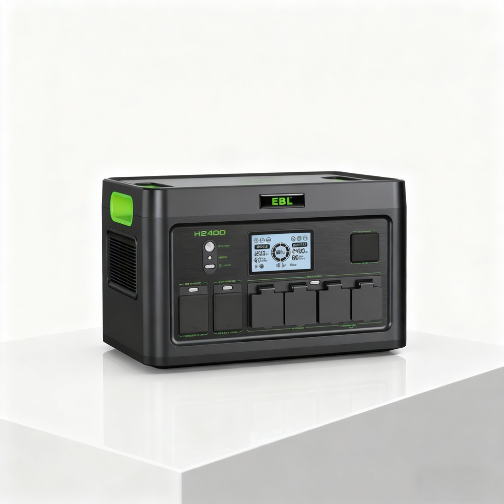 2400W 1843.2Wh LiFePO4 Portable Power Station 4800W Surge Solar Generator ​