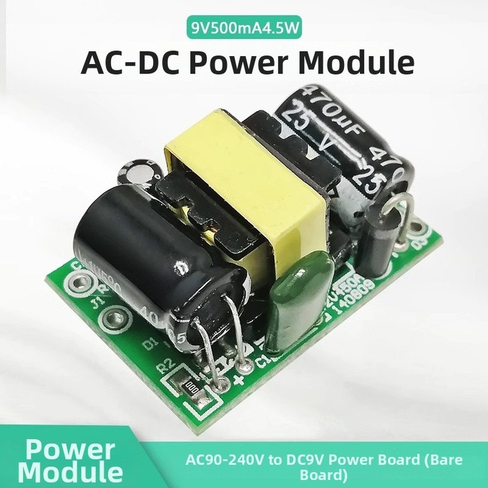 3PCS 4.5W 9V 500mA AC-DC Power Module 90-240V Input 30x20x18mm PCB Size