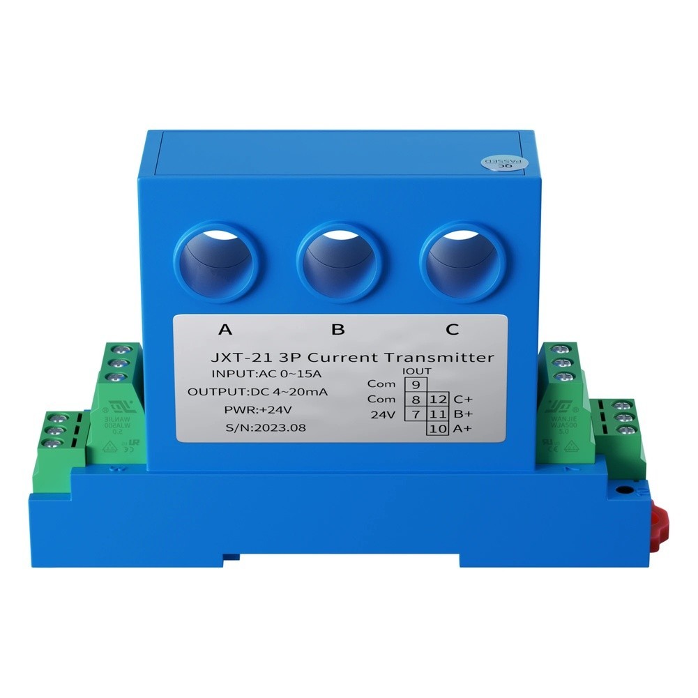 AC Three Phase Current Transmitter DC24V Input 0.5% Measurement Accuracy