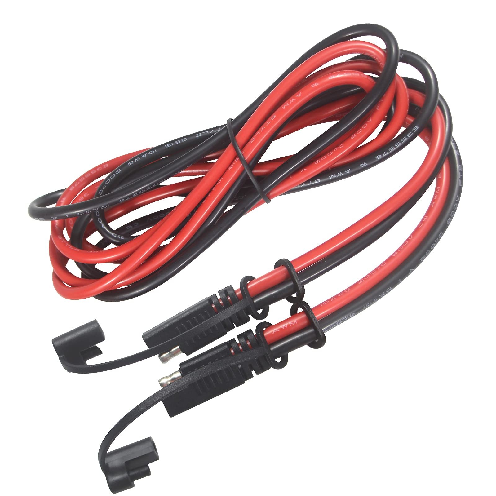 10Gauge SAE Extension Cable 10AWG – 6FT SAE to SAE Cable Battery Charger Extensi