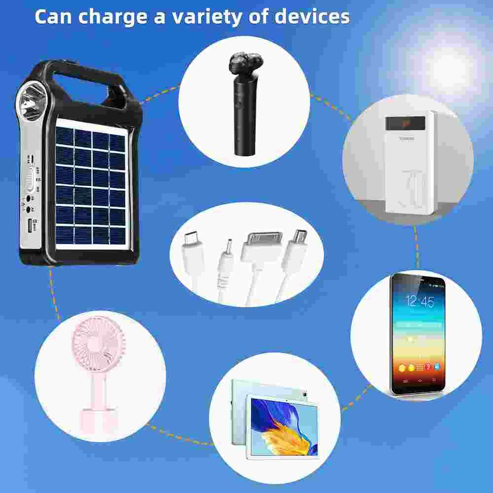 Portable Power Station Solar Generator Panel Power Bank Outlet Camping Emergency