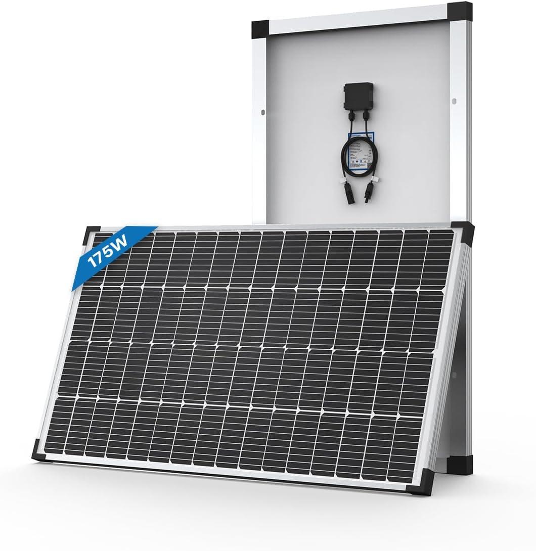 175W Monocrystalline Solar Panel for RV, Marine, and Off-Grid Power Solutions