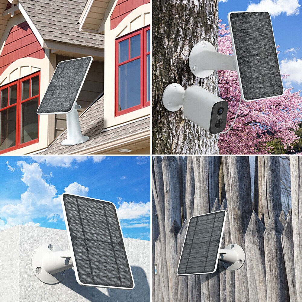 4W Solar Panels for Eufy Eufycam Cam E/2C/2/2 Pro Wall Mount 9.8ft Power Cable