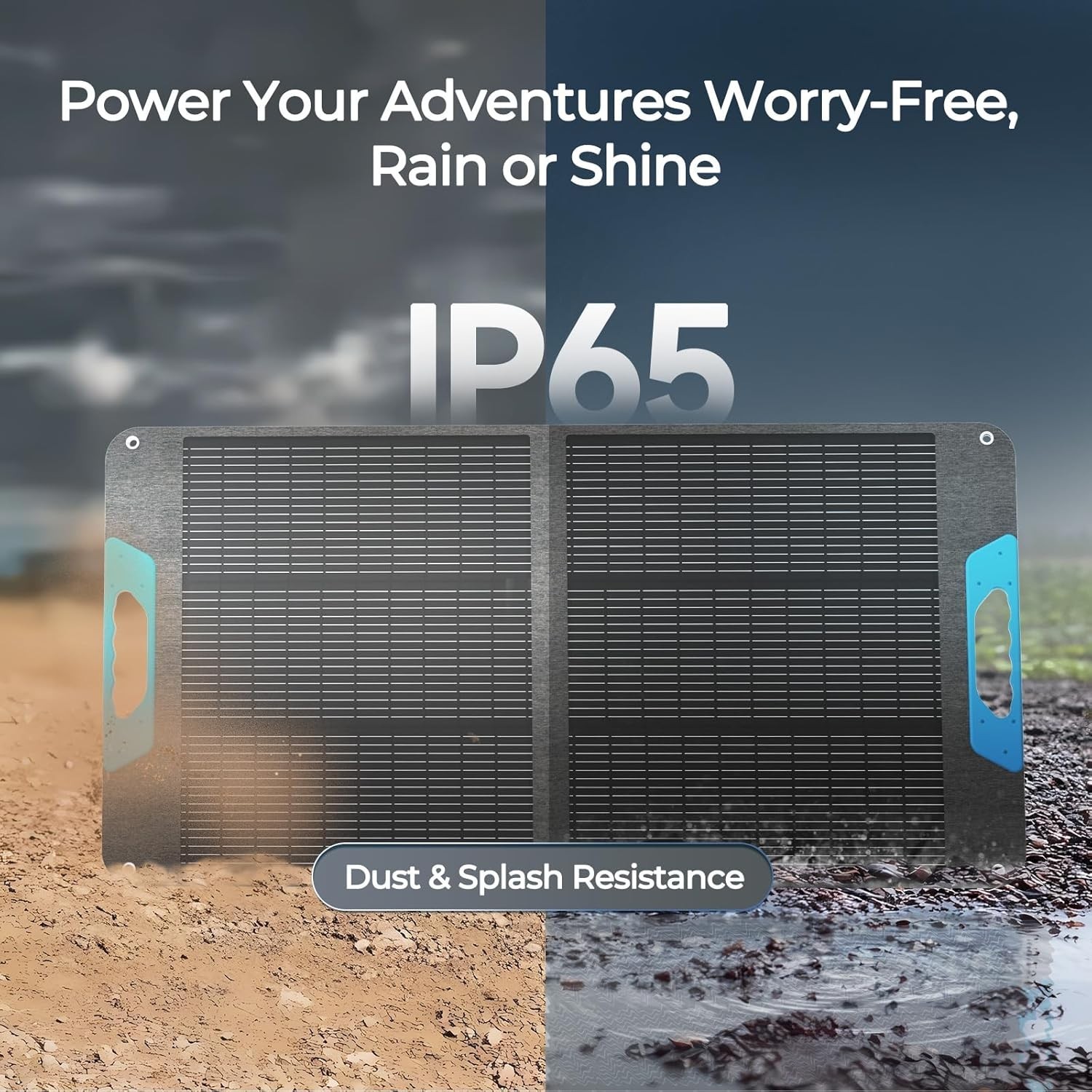 25% Efficient 100W Solar Power Kit – Foldable Design for Easy Travel & Setup