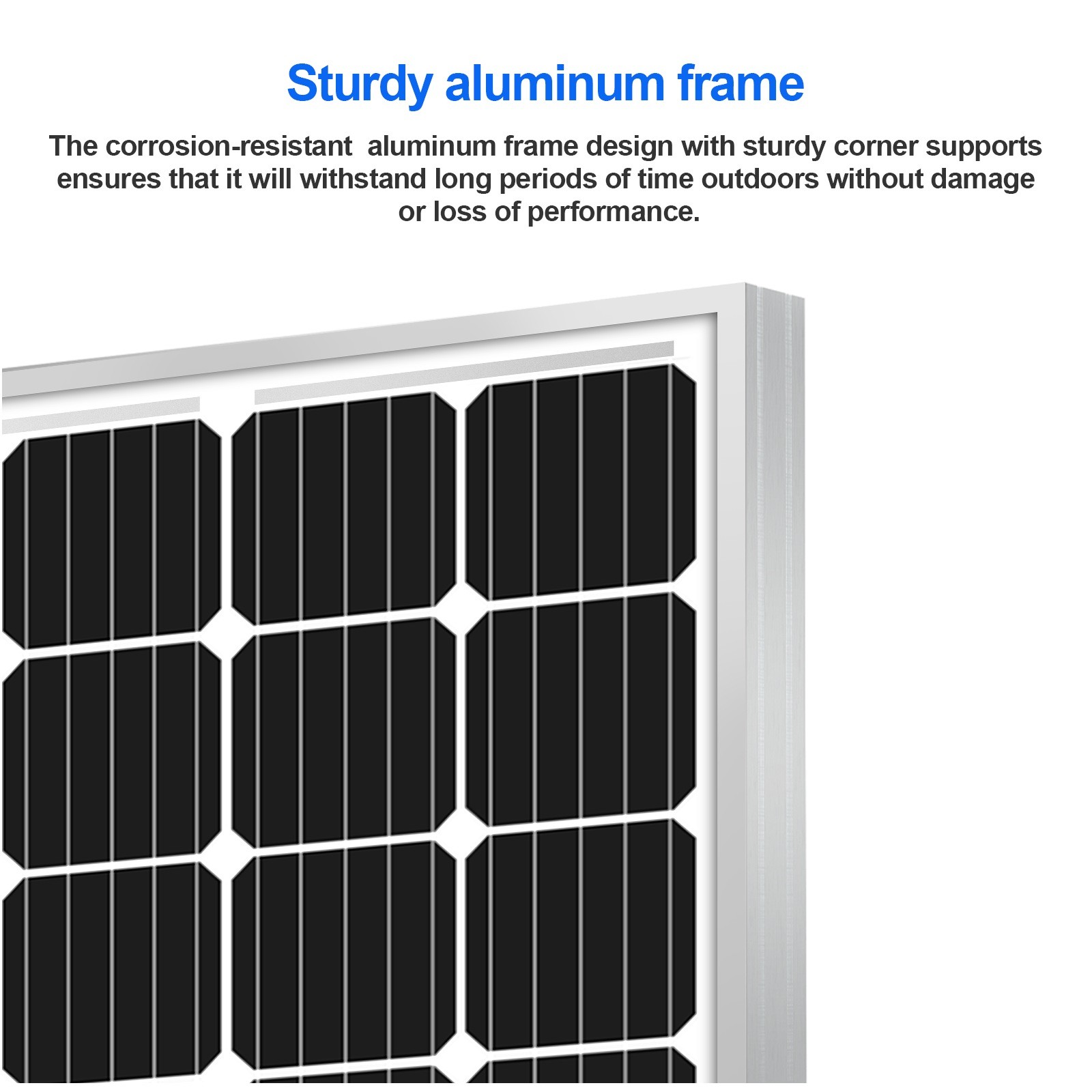 NEW 200W Watt Mono Solar Panel 12V Battery Charger Home Boat RV Off Grid US