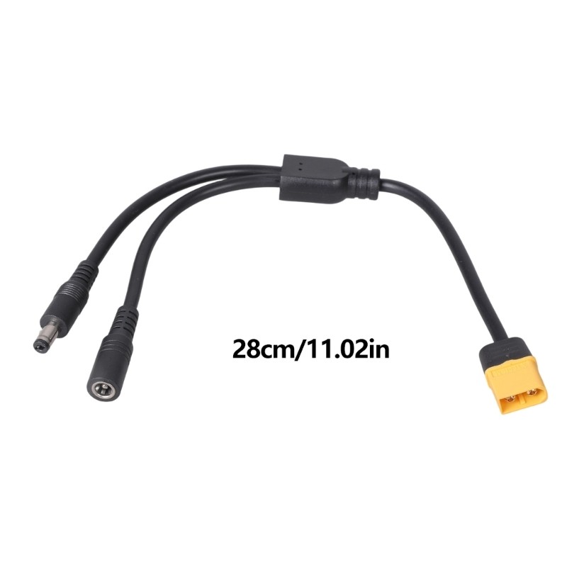 XT60 To 5.5×2.1mm Power Adapter Cable For FPV Goggles Solar Panel