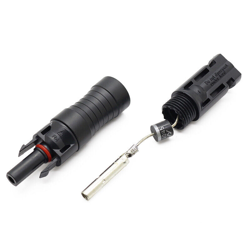 5Pcs 10A/15A Waterproof Solar Panel Cable Blocking Diode Photovoltaic Connectors
