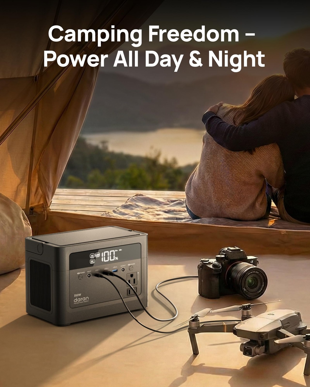 2026 Portable Power Station 700W Surge, 288Wh LiFePO4 Battery Backup, Power B…