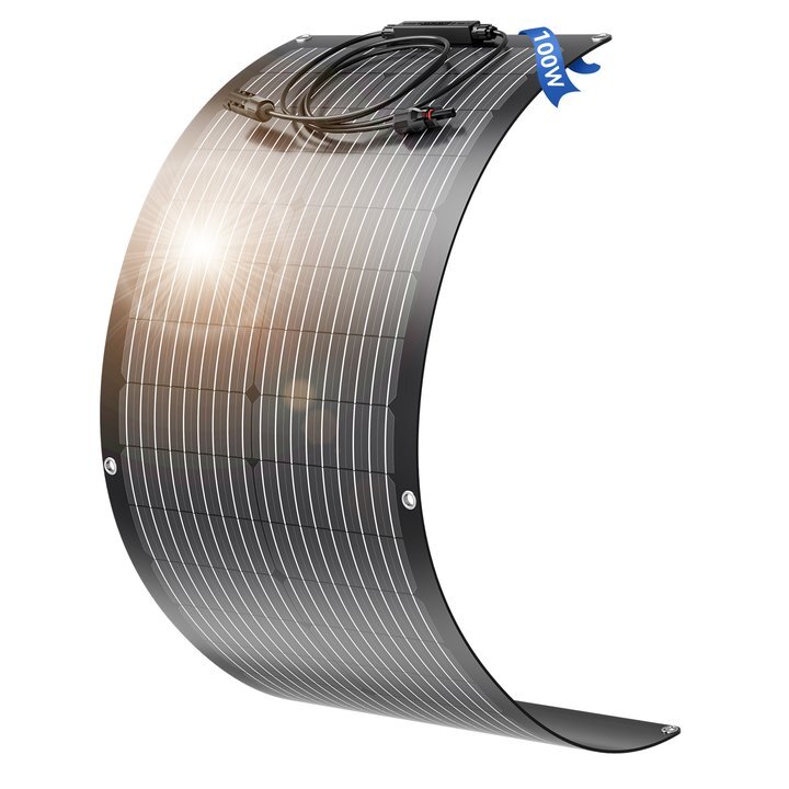 100W 200W Flexible Solar Panel Portable 12V for Camping/Home/Car Battery/Rooftop